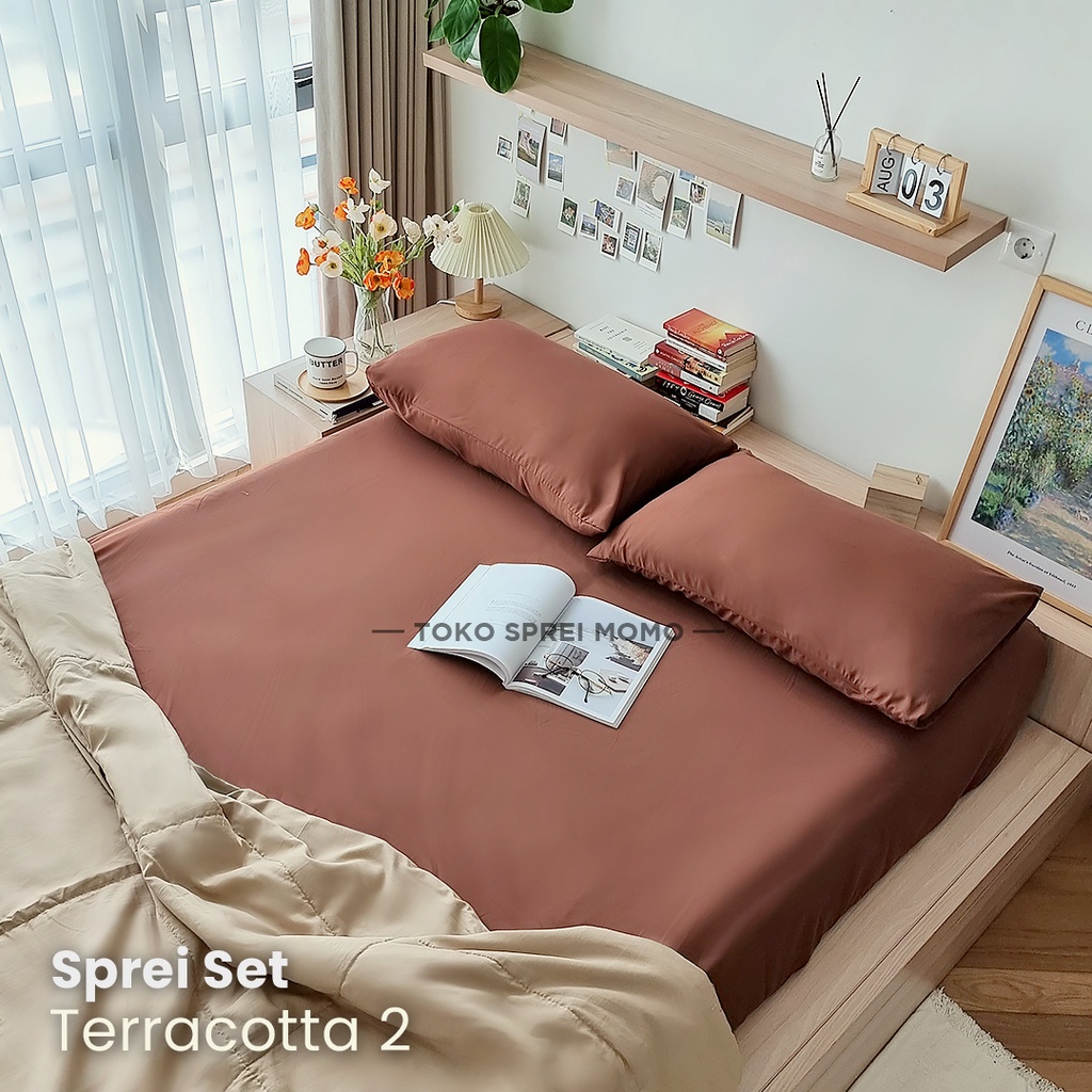 Sprei Set Microtex Polos Seri 01 - Ukuran 200 x 200