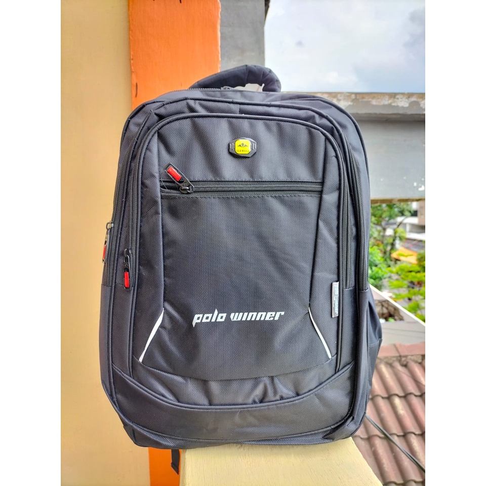 NEW Tas Ransel Backpack BERKUALITAS Polo Winner  Pria Tas Harga Promo Ransel Sekolah Kerja Kuliah TRAVEL untuk Laptop keren