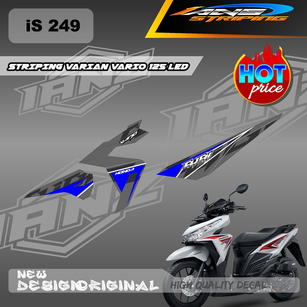 STIKER DECAL VARIO 125 LED CUSTOM VARIAN WARNA / STIKER SEMI FULL BODY HONDA VARIO 125 / DECAL STRIKER KERETA 125 LED IS 249