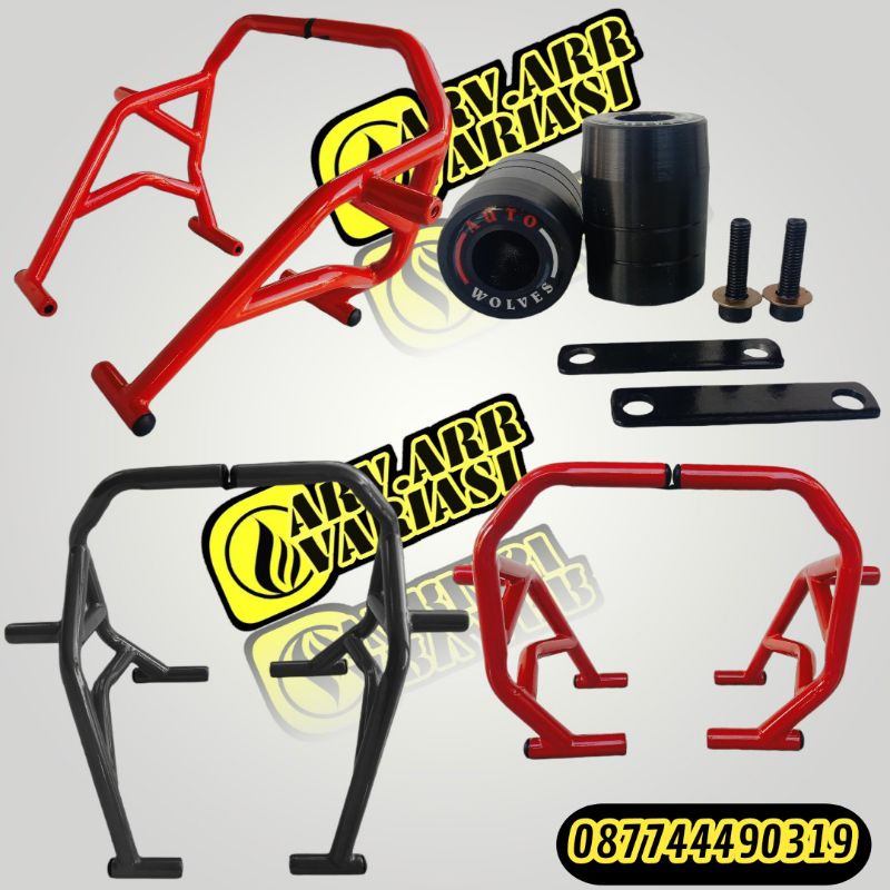 Crashbar Honda Tiger Revo Touring Pelindung Mesin Body Motor Model Sporty Kuat dan Elegan
