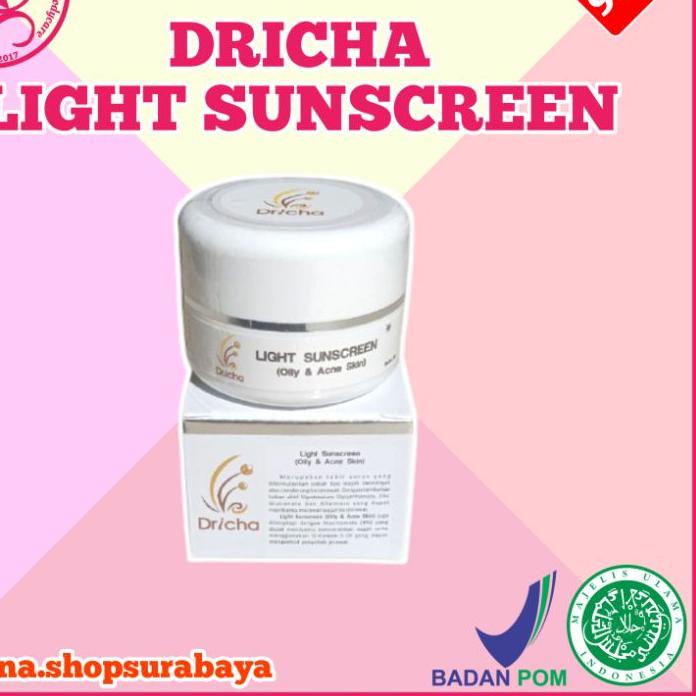 ✰ TERLARIS TERBESTSELLER LIGHTSUNACREEN DRICHA BYE DR IKA DRICHA SKINCARE READY STOCK SIAP KIRIM ✵