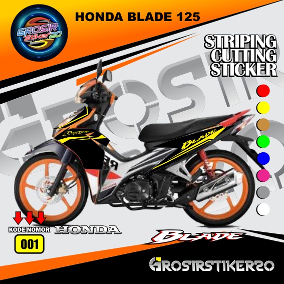 STRIPING CUTTING STIKER HONDA BLADE 125 / STRIPING VARIASI HONDA BLADE 125 / STIKER CUTTING VARIASI