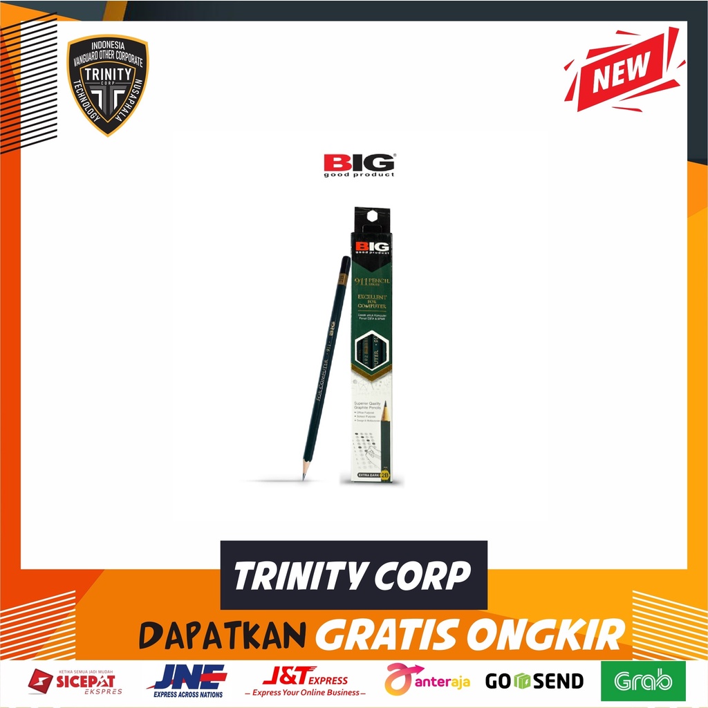

Pensil 2B BIG PS-911 Per-pack