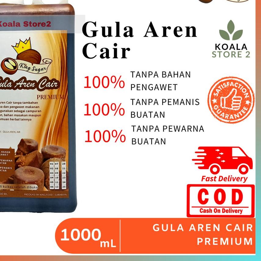 

♖ Gula Aren Cair By King Sugar 1 Liter setara 1,3 Kg / Brown Sugar Cair 1000 mL / Campuran Minuman Hitz Kekinian ۩