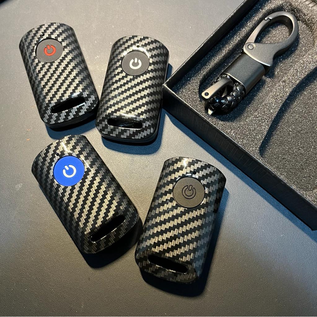 Cover Karbon / Carbon Case Remote Motor Yamaha XMAX 160  AEROX 160 2020 2021 2022 2023 Connected CASING REMOT CARBON FIBER PREMIUM SILICONE