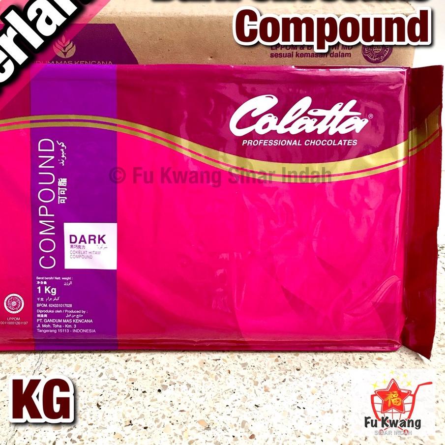 

❂ Colatta Dark Chocolate Compound Cokelat Coklat Hitam Blok Batang 1 KG ❆