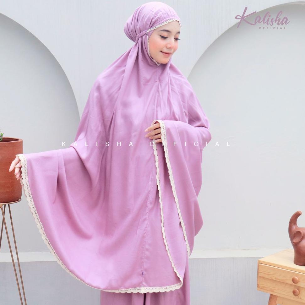MENARIK Mukena Dewasa Arsy Katun Polos Rayon Bali Renda Premium Viscose Jumbo Halus Adem Mukena Trev