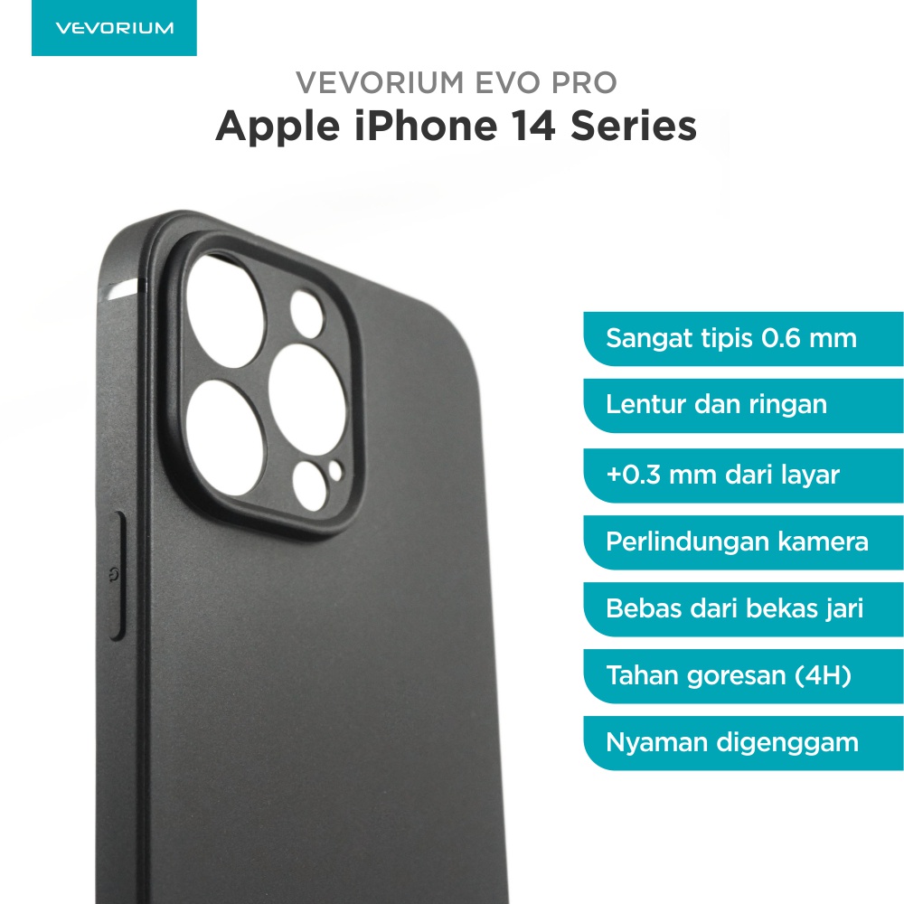 VEVORIUM EVO PRO Apple iPhone 14 PRO 14 PRO MAX 14 PLUS 14 Biasa Soft Case Softcase