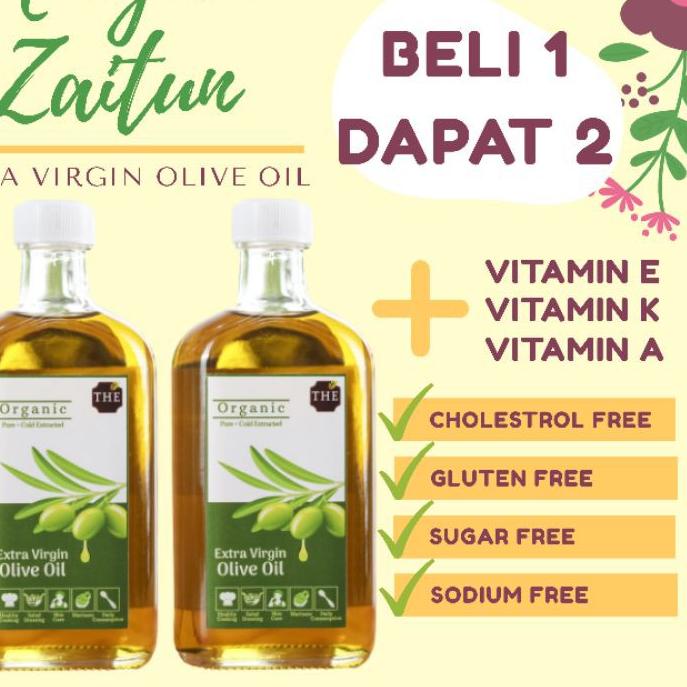 

● Minyak Zaitun Murni Asli Extra Virgin Olive Oil 250 ml BELI 1 DAPAT 2 ➻