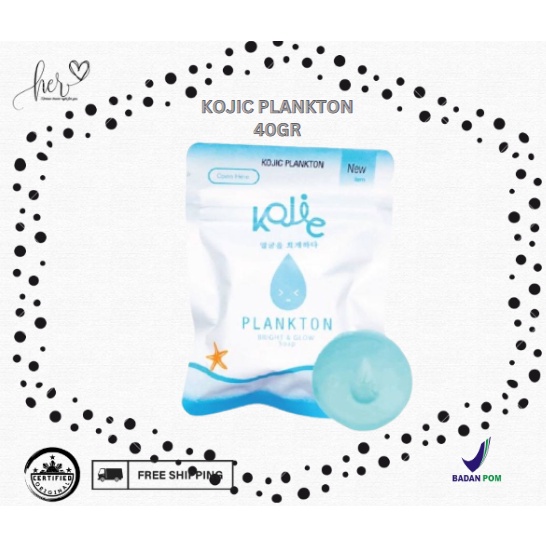 [YL] KOJIC PLANKTON FACE SOAP BRIGHT AND GLOW BPOM 40G