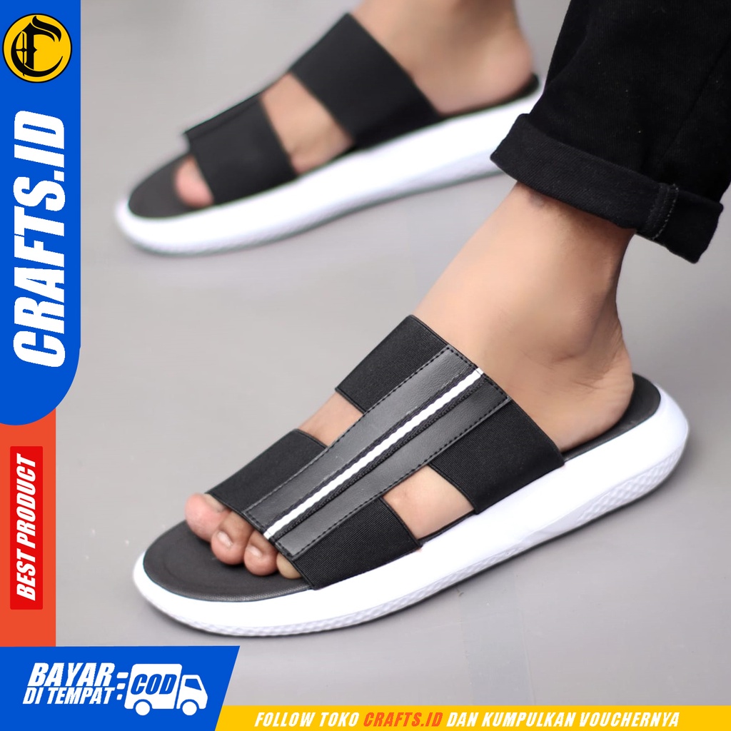 Sandal Slide Pria Sendal Slop Casual Crafts Hendrix