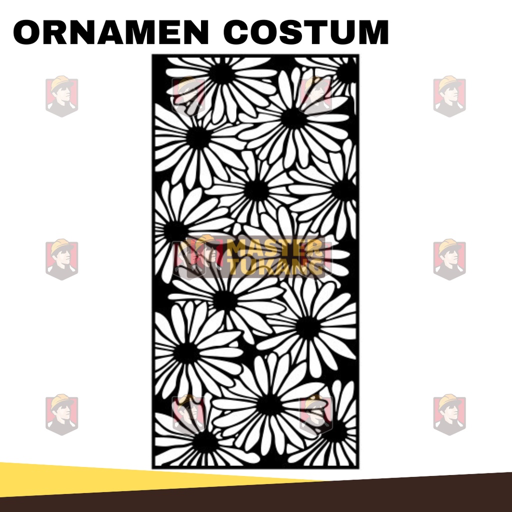 Ornamen Plat Besi / Partisi Plat Besi / Pagar Plat Besi / Hiasan Plat Besi