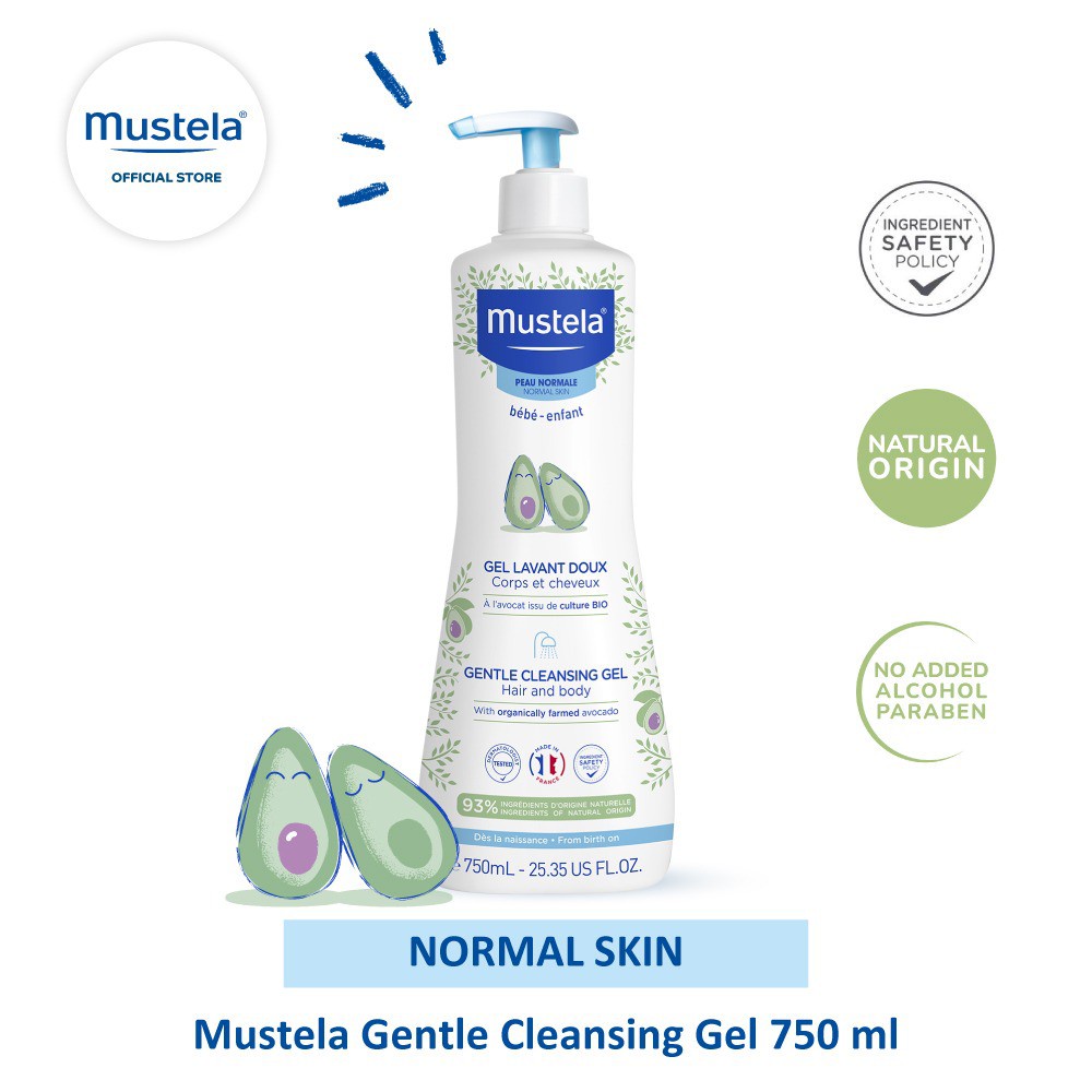 Mustela Gentle Cleansing Gel 750ml - Sabun Mandi Bayi