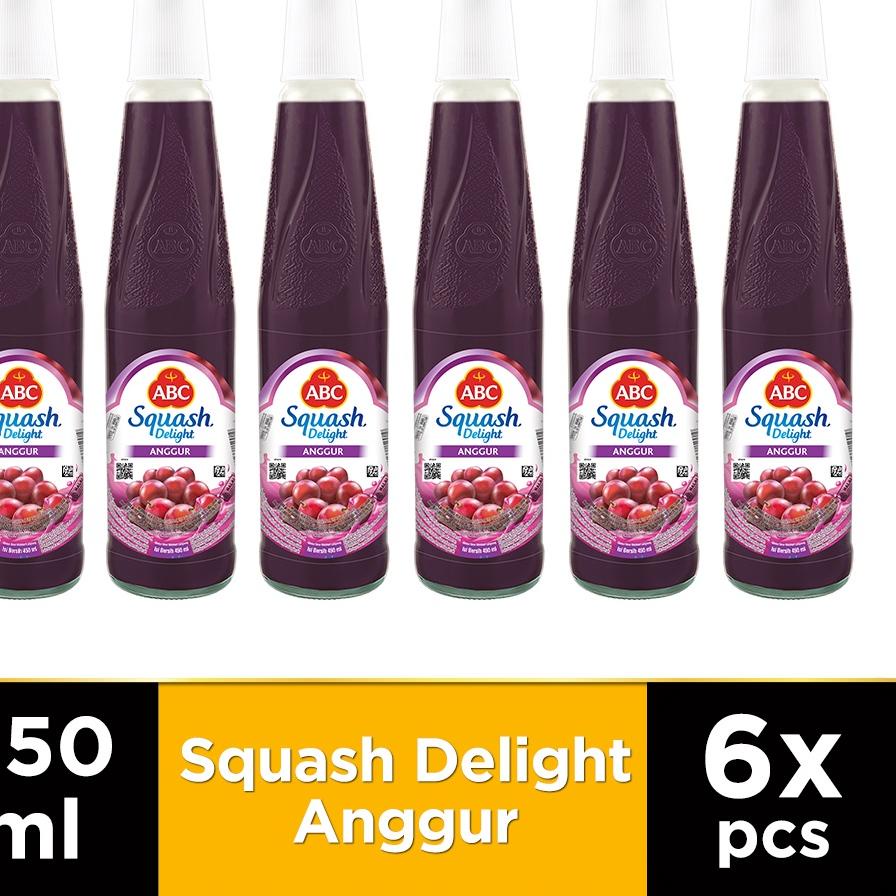 

♪ ABC Sirup Squash Delight Anggur 450 ml - Multi Pack 6 pcs ←