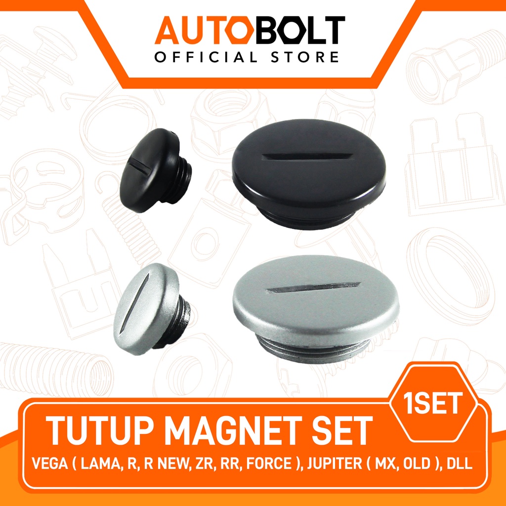 Autobolt Autopart Tutup Magnet Set Vega R New ZR RR Force & FI & Jupiter MX 125 150 Old 110cc Lama B