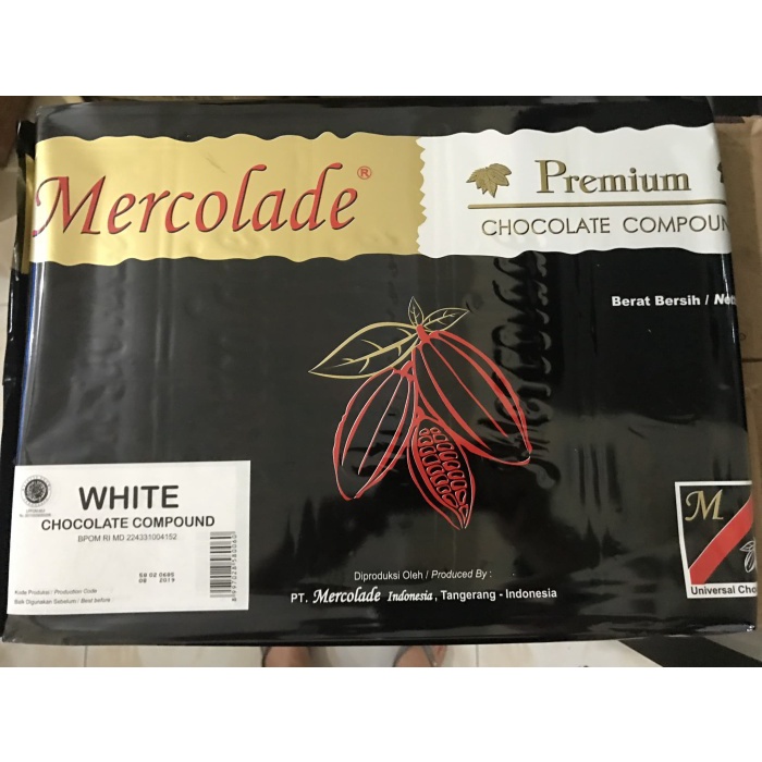 

Mercolade White Chocolate Compound 5kg - Gosend Only