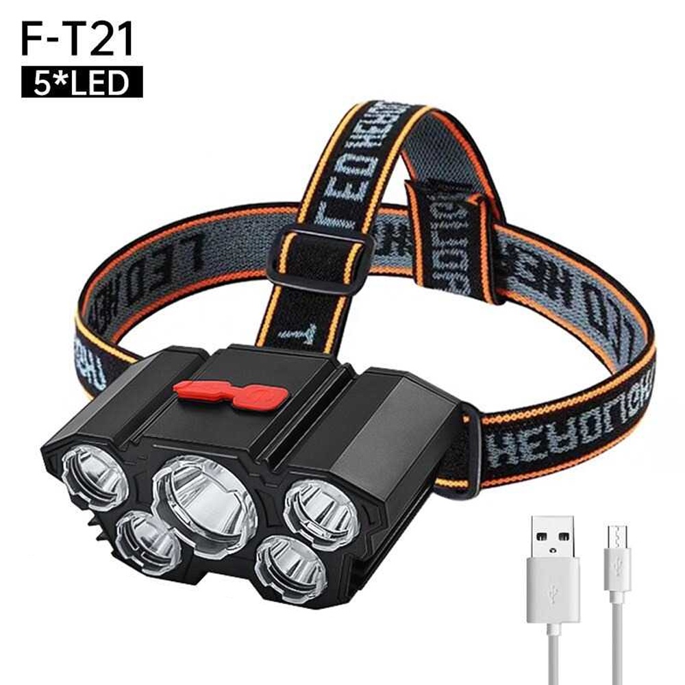 AMARYLLIS Senter LED Kepala Headlamp 5 XPG - F-T21 - Black