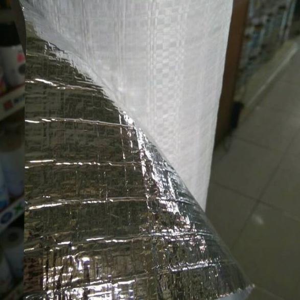 Harga PromoUu1U5 Insulasi Atap / Peredam Panas Alumunium Foil Woven Metalizing (harga per meter)