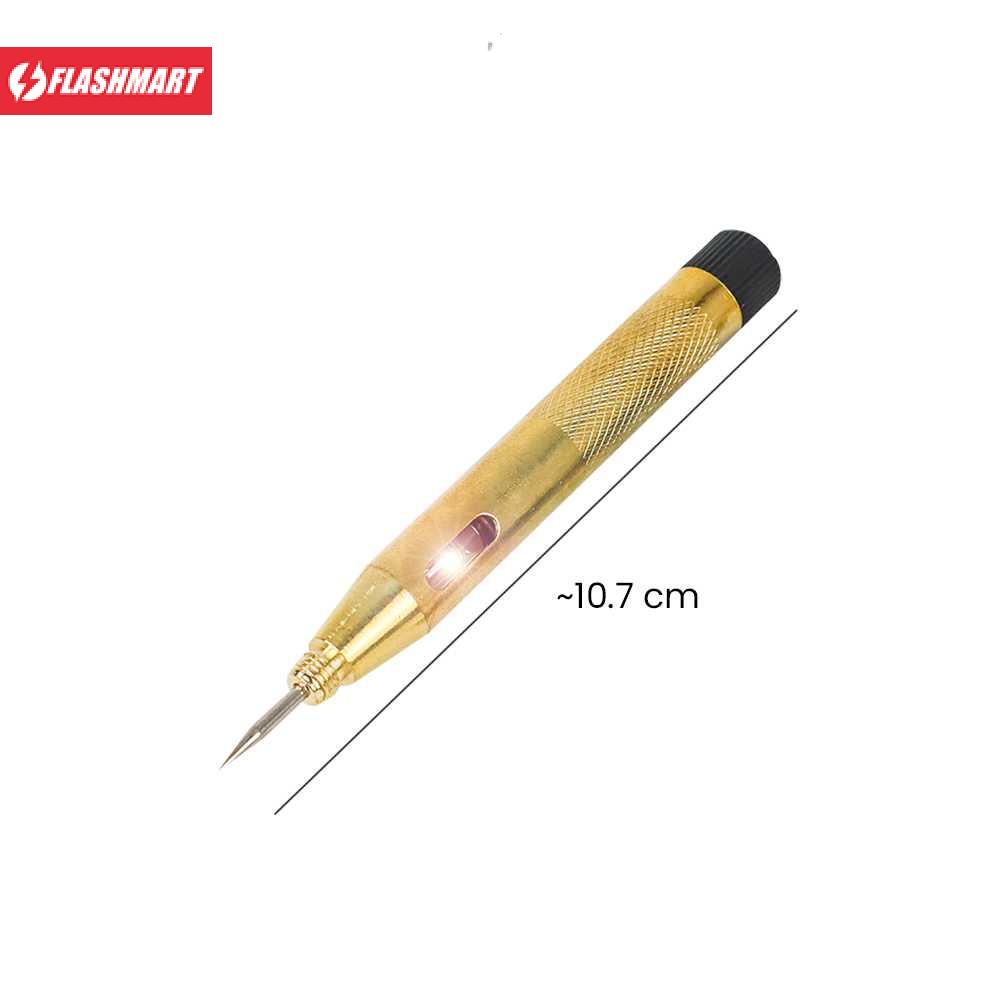 Flashmart Test Pen Deteksi Arus Listrik Aki Mobil Motor DC 6V-24V - ET610