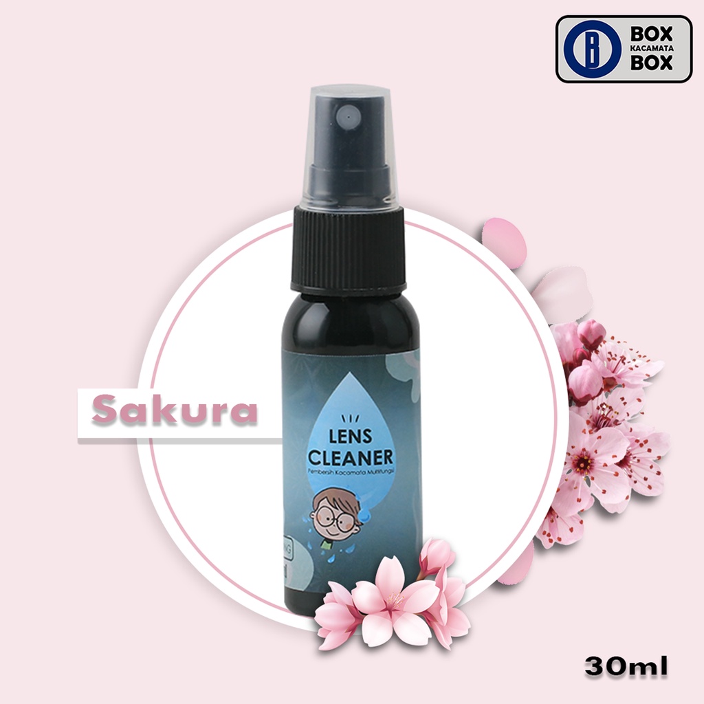 pembersih lensa AROMA / Air Pembersih Lensa serbaguna / Lens Cleaner 30ml  kopi peach sakura apel lemon dan mint