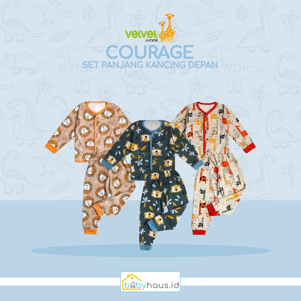 VELVET JUNIOR - COURAGE SET PANJANG KANCING DEPAN