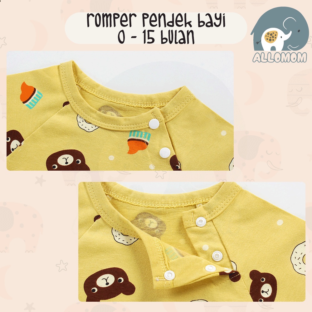 Romper Bayi Usia 0 - 15 Bulan Jumper Anak / Baju Baby Newborn Lucu Motif Karakter