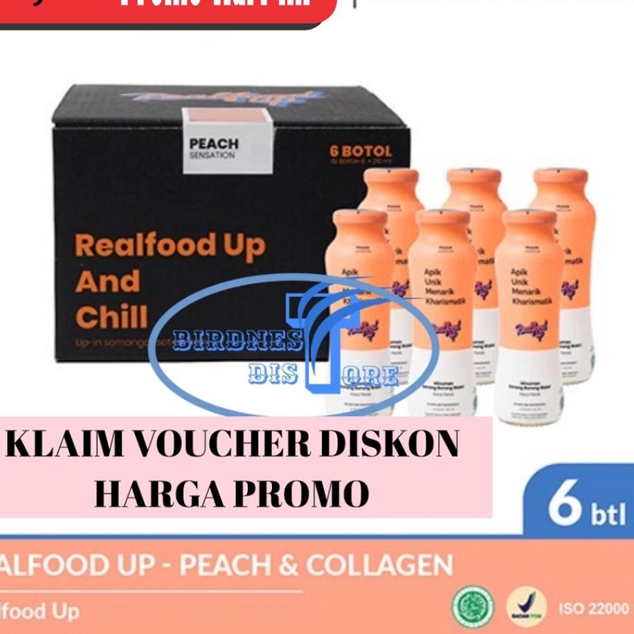 

✵ Realfood Up Peach 6 Botol ☜