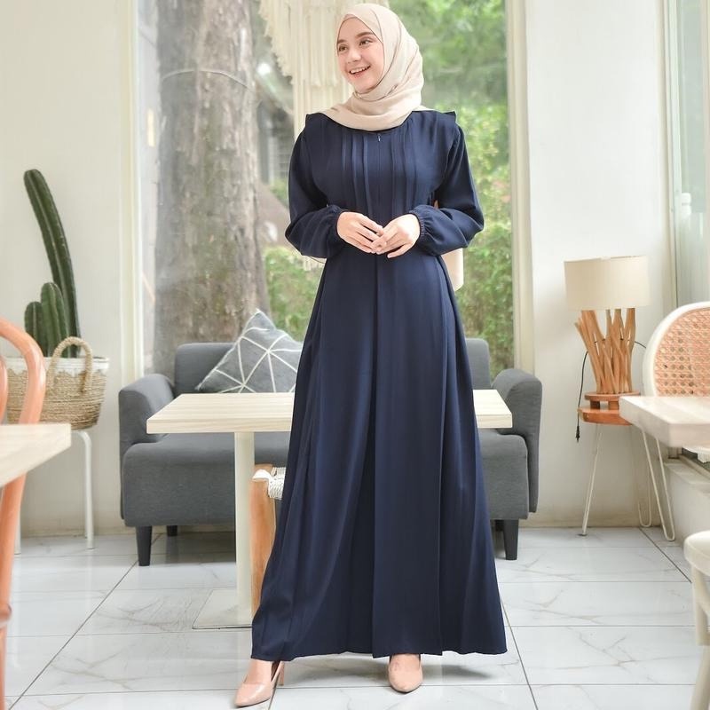 GAMIS TERBARU DRES DRESS WANITA CEWE CEWEK REMAJA BUSUI BUMIL DAILY BRUKAT MOSCREPE PREMIUM TERBARU Raya Dress