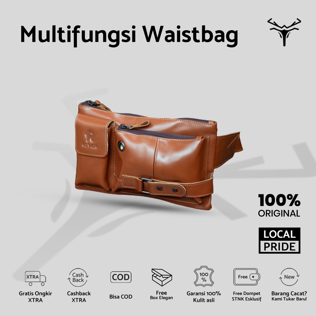 Tas Kulit | Multifungsi | Leather | Leather Bag | Tas | Bag | Waistbag | Waistbag Pria | Tas Selempa