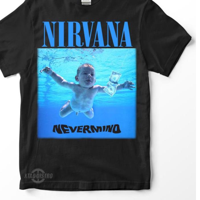➳ Kaos NIRVANA - NEVERMIND HITAM / Premium Tshirt NIRVANA / nevermind / angelic / in utero ➮