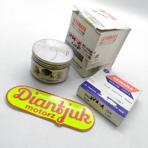 Piston Kit Piston Seher Dan Ring Seher Piston Oversize Os 100 Yamaha Crypton Vega Lama Vega R Lama J
