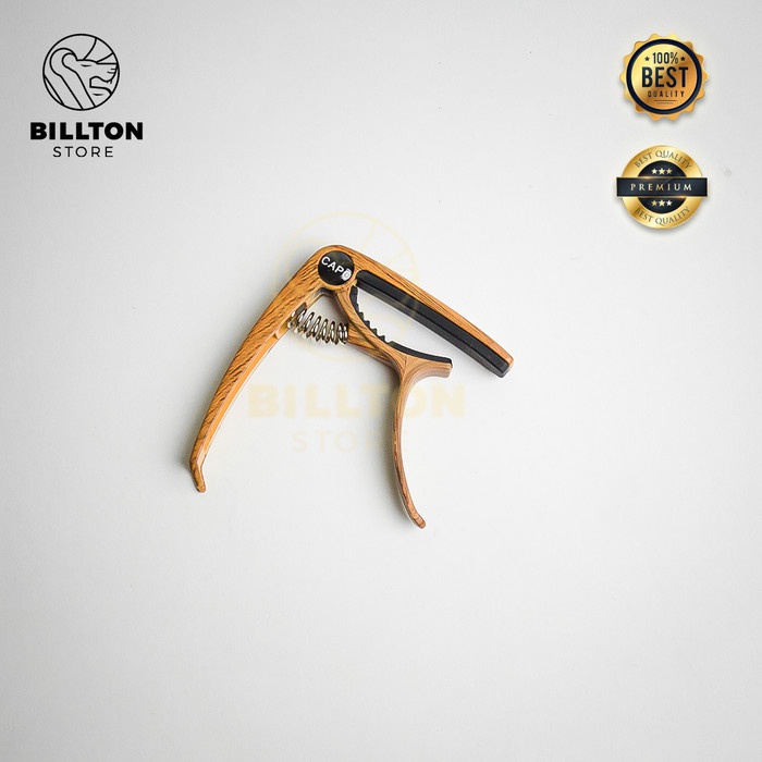 Terlaris Capo Gitar Kapo Motif Kayu Capo Akustik Elektrik Klasik Penjepit Gitar
