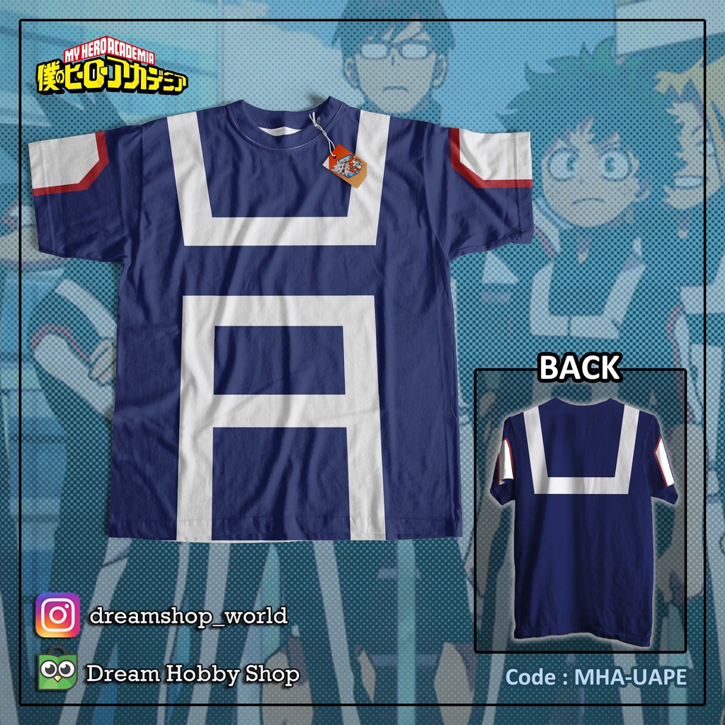 Kaos Tshirt Anime Boku No Hero Academia UA High P.E Uniform