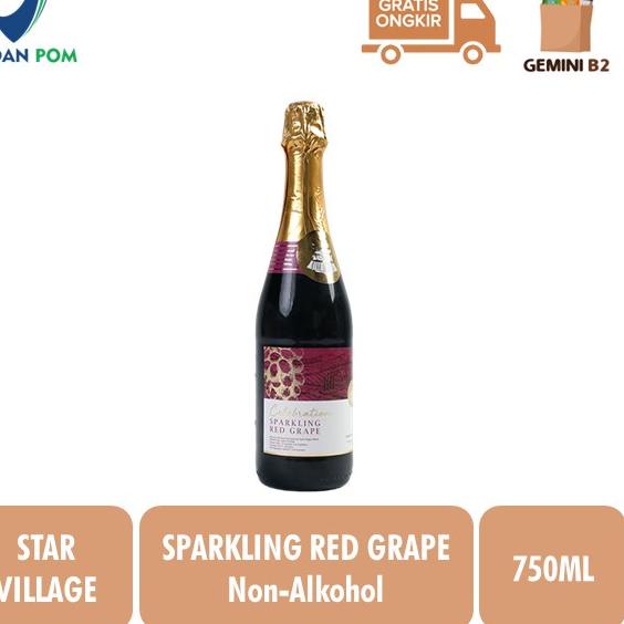 

➳ Star Village Sparkling Grape Juice 750ML Jus Anggur Soda Produk Spain ☻