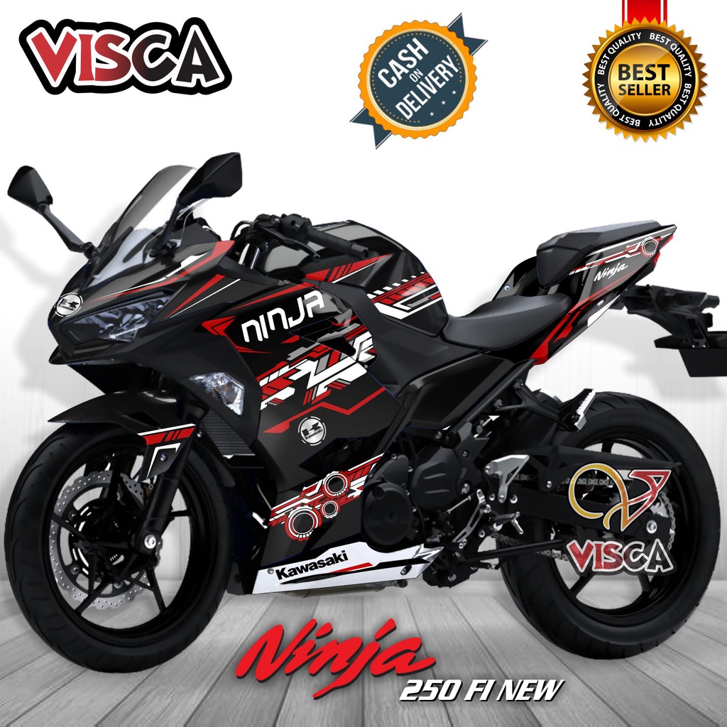 Decal Ninja 250 Fi New Full Body Stiker Ninja 250 Fi Striping Ninja 250 Fi Dekal Ninja 250 New 2018 