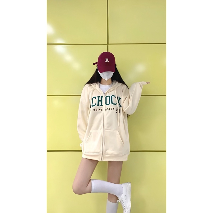 Hoodie Zipper Achock University 88 Unisex Pria &amp; Wanita | Dhea Fashion