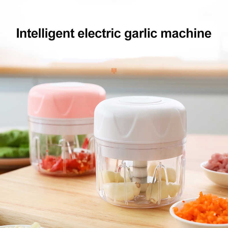 Blender Bumbu Dapur Portable Charger USB Electric Garlic Chopper Machine / Wireless Elektrik Blender Mini Cas