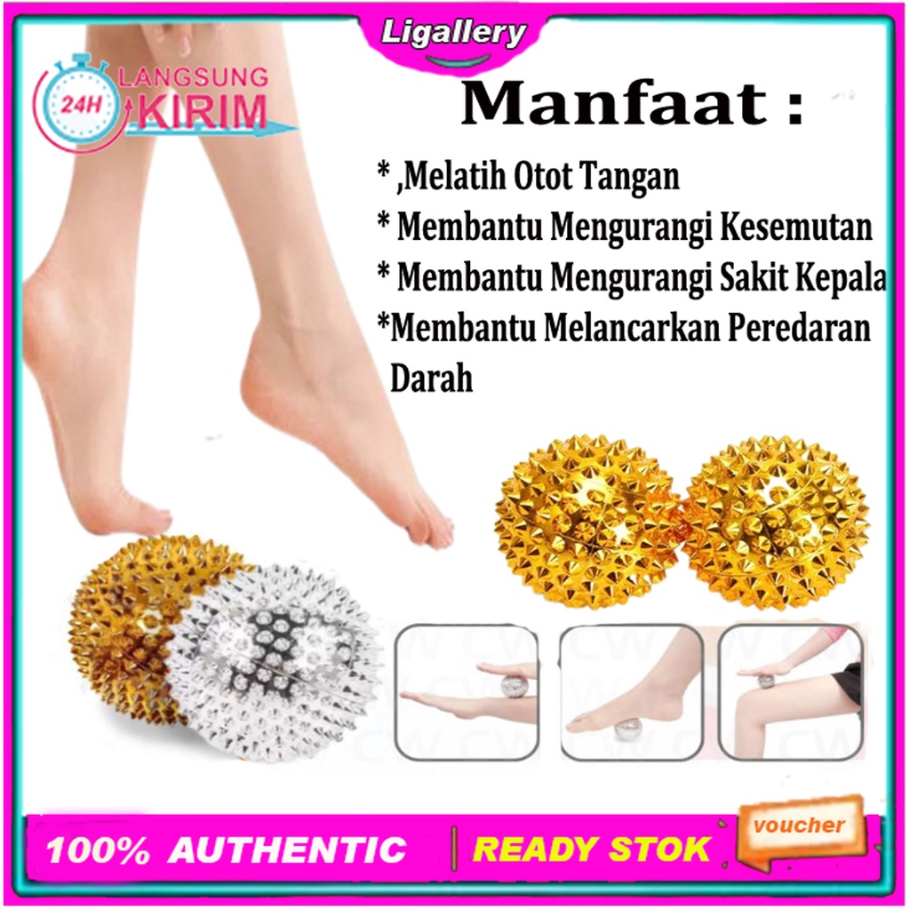 [BISA COD] Alat Terapi Kesehatan Bola Duri Magnet Kecil Untuk Terapi Stroke Tangan