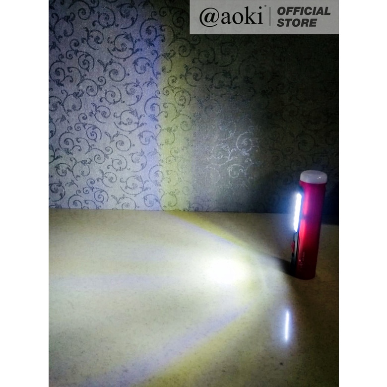 AOKI Senter tangan led 8w multifungsi torch led