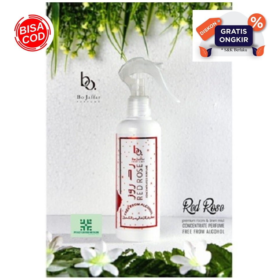 Parfum pewangi ruangan bo jaffar 250 ml, Aroma Red Rose