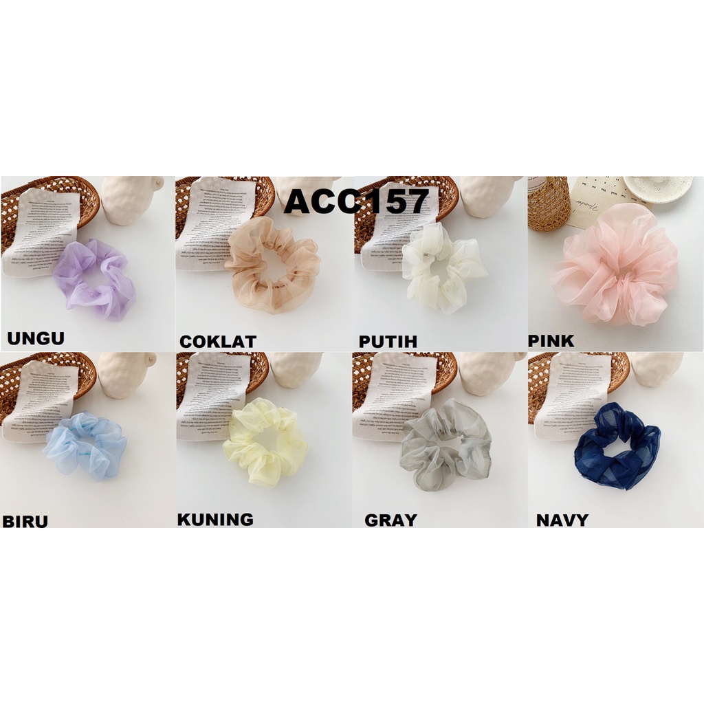 FYGALERY ACC157 Ikat Rambut Wanita Karet Rambut Scrunchie Cepol Anak Polos