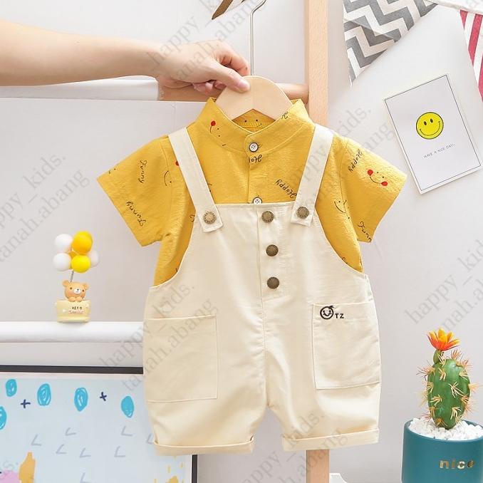 Setelan Kemeja Kodok anak Laki-Laki / baju Kodok Anak Laki-Laki