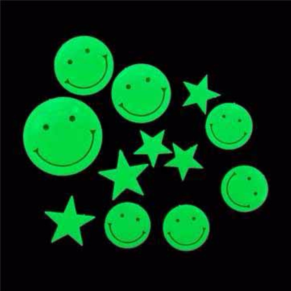 FYGALERY HL0025 Stiker Smile Glow In The Dark Stiker Smile