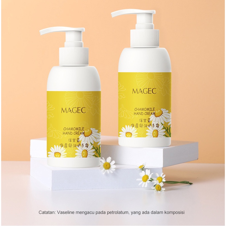 Whitening Hand Cream Chamomile Krim Tangan Krim Tangan 200ml Pemutih Pelembab Krim Tangan Anti Penuaan Kering Halus Moisturizing Nourishing Fragrance