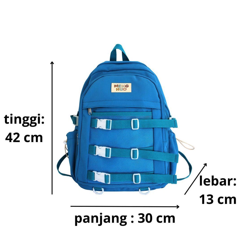 YOUBAGSHOP Tas Ransel sekolah korea 3 klip jaring 2022-119