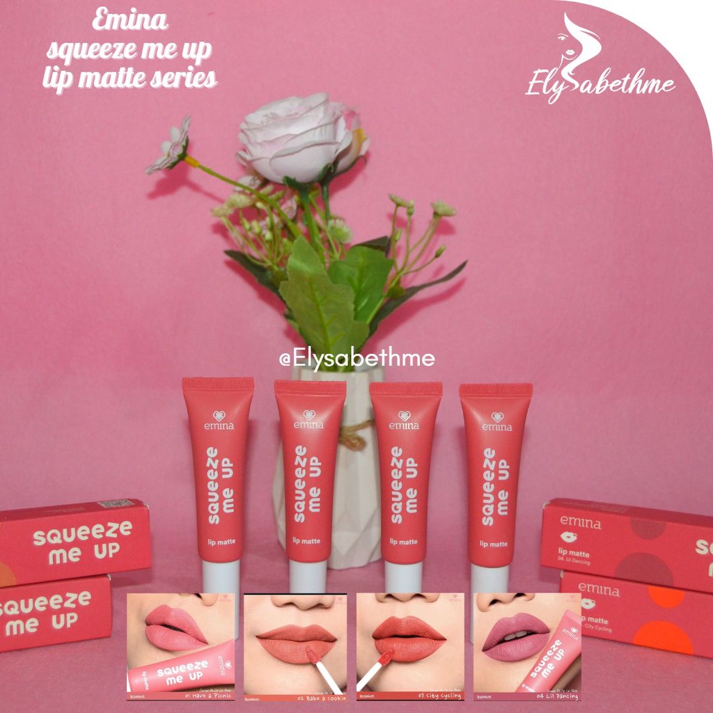 ✿ELYSABETHME✿ ˜”*°• emina •°*”˜. Emina Squeeze Me Up Lip Matte lipcream ombre lips