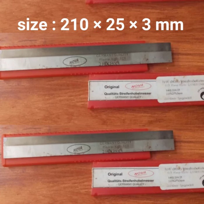Terlaris Pisau Serut Tct 210 25 3 Mm Nova Tct Germany Pisau Planer 21 Cm