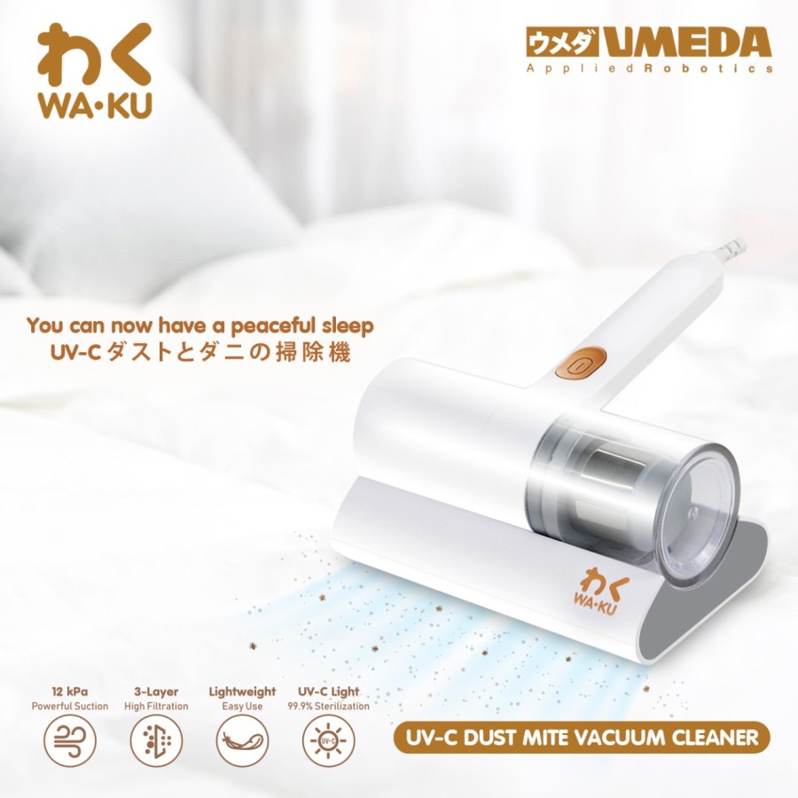 Umeda Waku UV-C Dustmite Vacuum Cleaner Kasur Pembersih Sedot Tungau