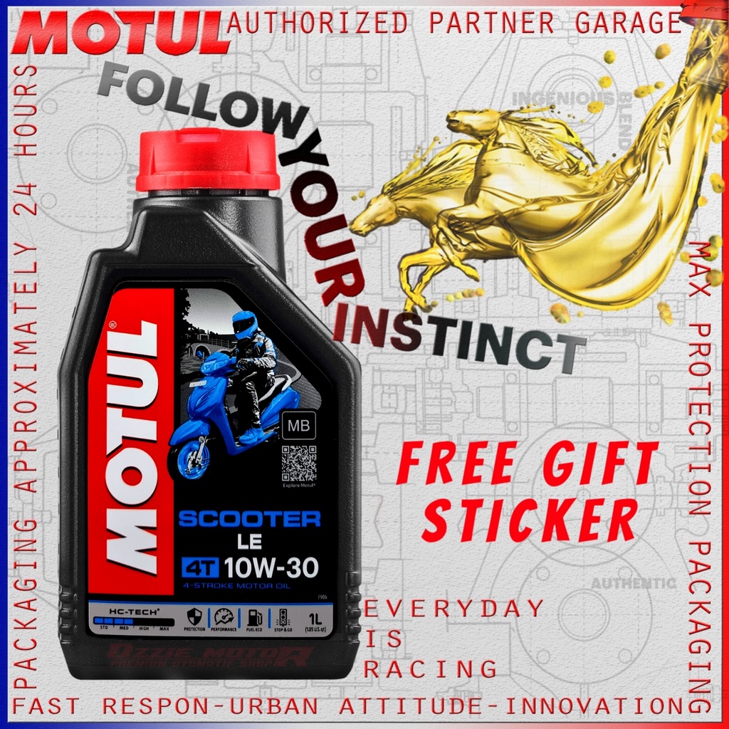 MOTUL SCOOTER LE 4T 10W30 Mb 800 ml / 1000 ml 800ml/1L OLI MOTOR MATIC IMPORT ORIGINAL