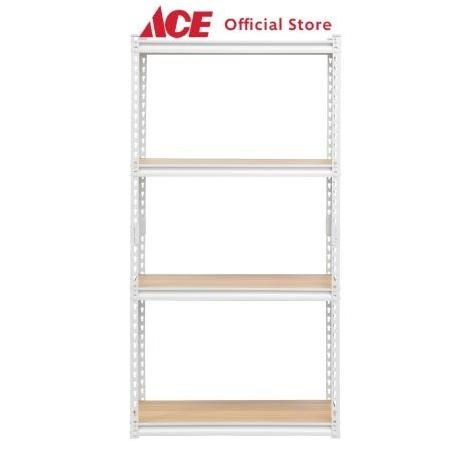 Ace - Tactix Rak Besi 4 Tingkat - Putih